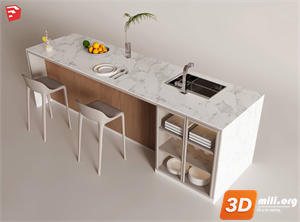 Kitchen island Skp Files